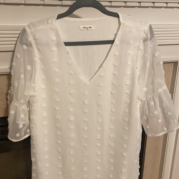 Blooming Jelly White Polka Dot Dress - Picture 4 of 5